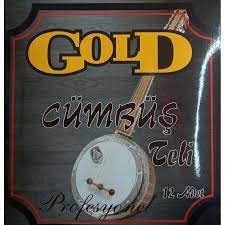 Cumbus string set with six chrome and steel wire strings, packaged airtight.