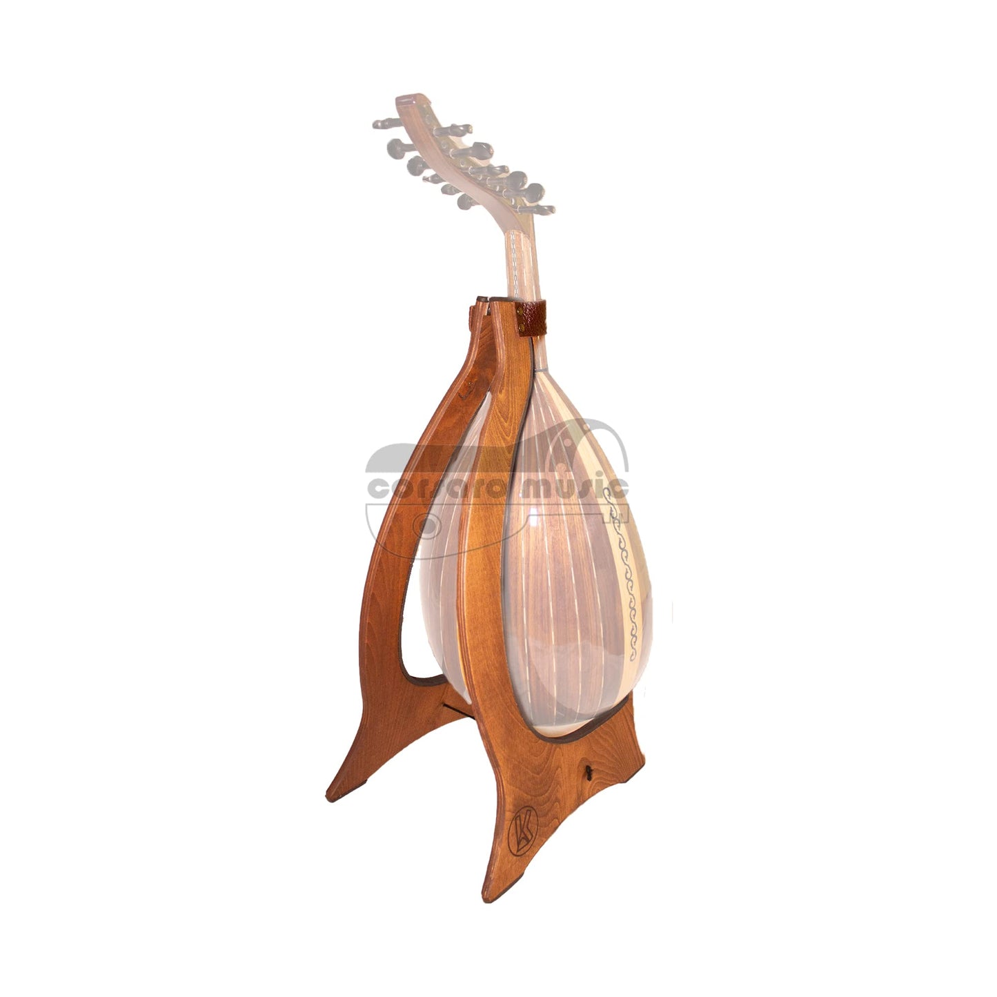 Walnut Stand for Ouds Elegant Portable & Foldable (Fits all Turkish and Arabic Ouds)