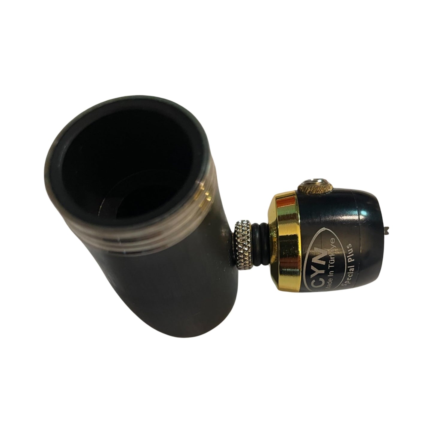 Ebonite Bb Clarinet Barrel with mic mount | Compatible wth CYN mics