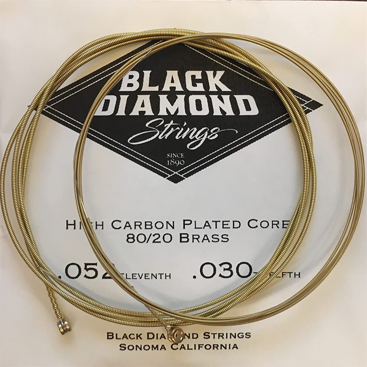 Black Diamond Strings® N8020L Acoustic 80/20 Brass Wound Light .012P.016P.024B.032B.042B.053B