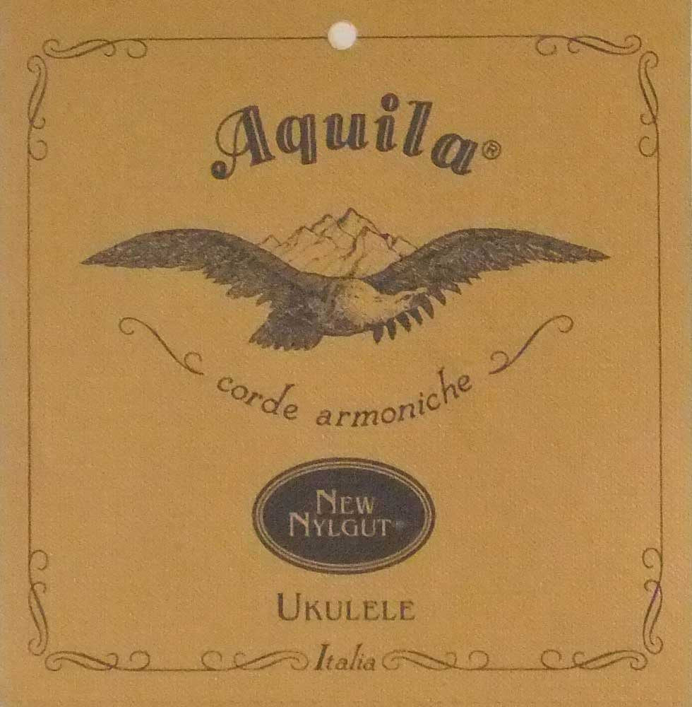 Aquila 31U Set of Concert Ukulele Strings (New Nylgut, Tuned in 5ths, CGDA, Wound C and G String, String Length 76 cm)