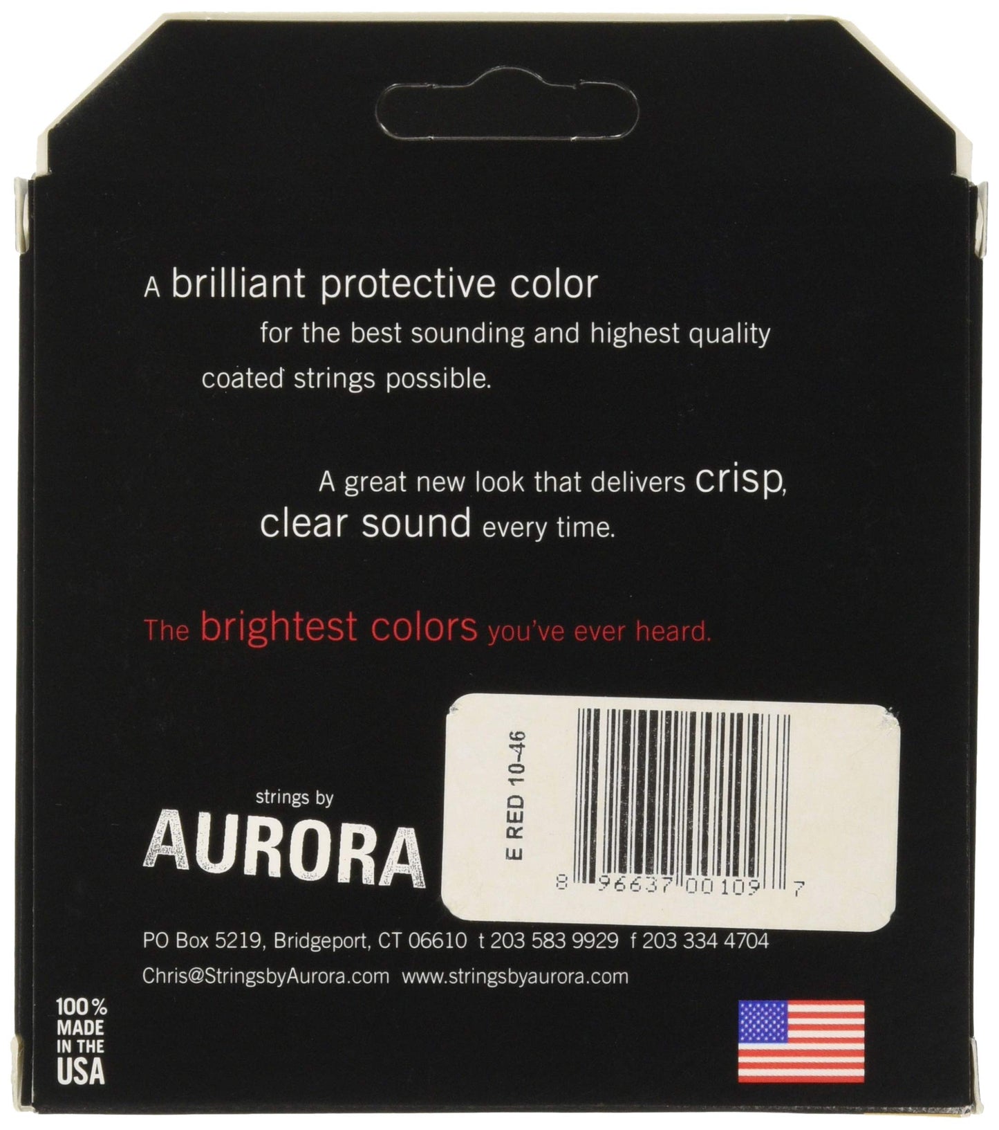 Aurora Electric Guitar Strings 10 Gauge Red