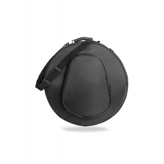 Professional Padded Bendir Drum Bag, 19.3 inch Diameter, Black with Red Interior, Adjustable Shoulder Strap