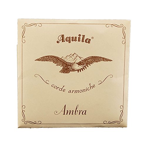 Aquila 55C AMBRA 900 guitar string set featuring synthetic Nylgut for trebles and basses.