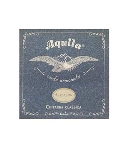 Aquila Alabastro 19C Set of Classical Guitar Strings (Normal Tension, Nylgut Material with Percussive Sound)