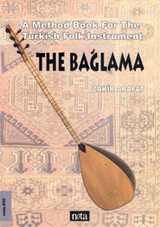 Book titled The Baglama with sheet music for learning the Turkish folk instrument baglama.
