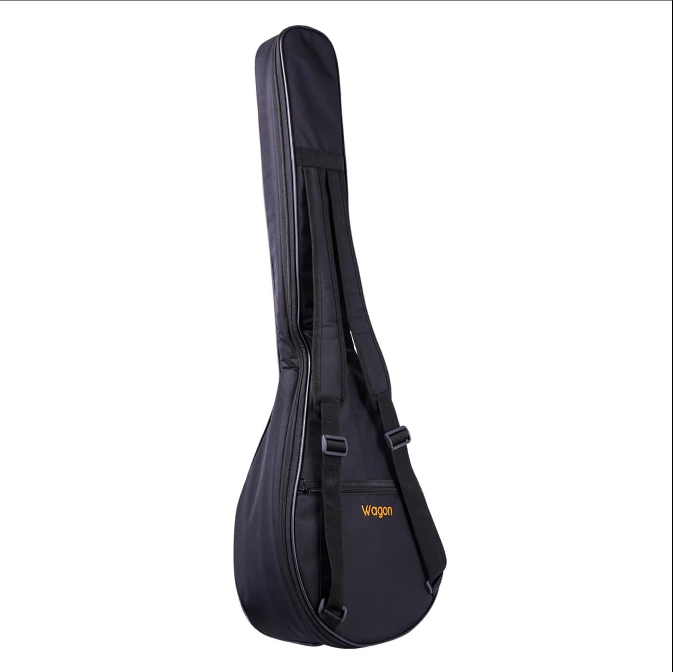 Corsaro Music Bouzouki Padded Gig Bag, Black, Nylon, 10mm Padding, Weather-Resistant, Adjustable Shoulder Straps, Front Pocket