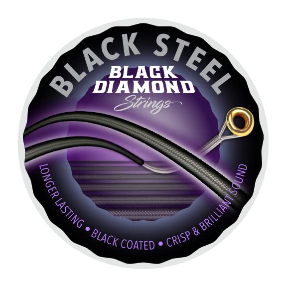 Black Diamond Banjo Strings Black Coated 5-String Light Loop End Nickel Wound