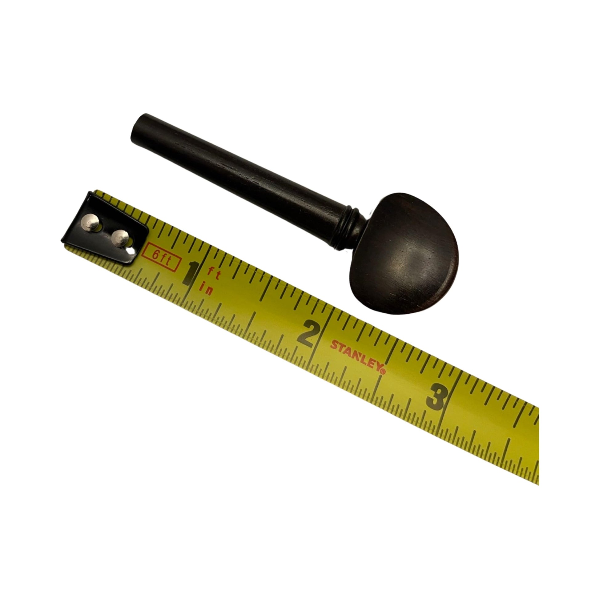 Set of four black replacement pegs for 4/4 violins with a smooth, durable finish.