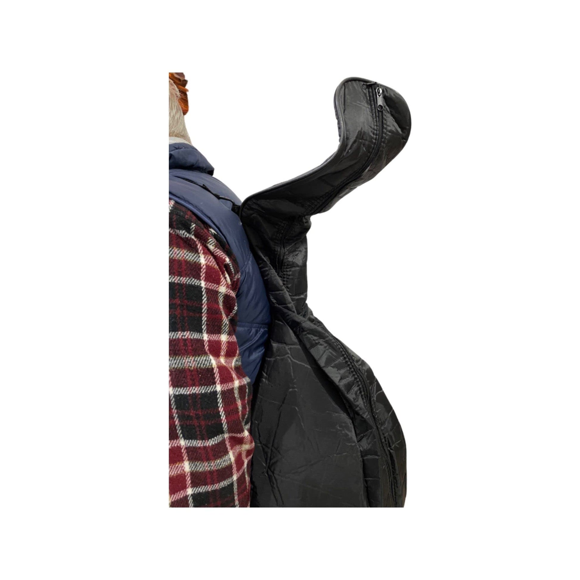 Soft gig bag for oud with adjustable shoulder strap and zipped pouch, handmade in Turkey.