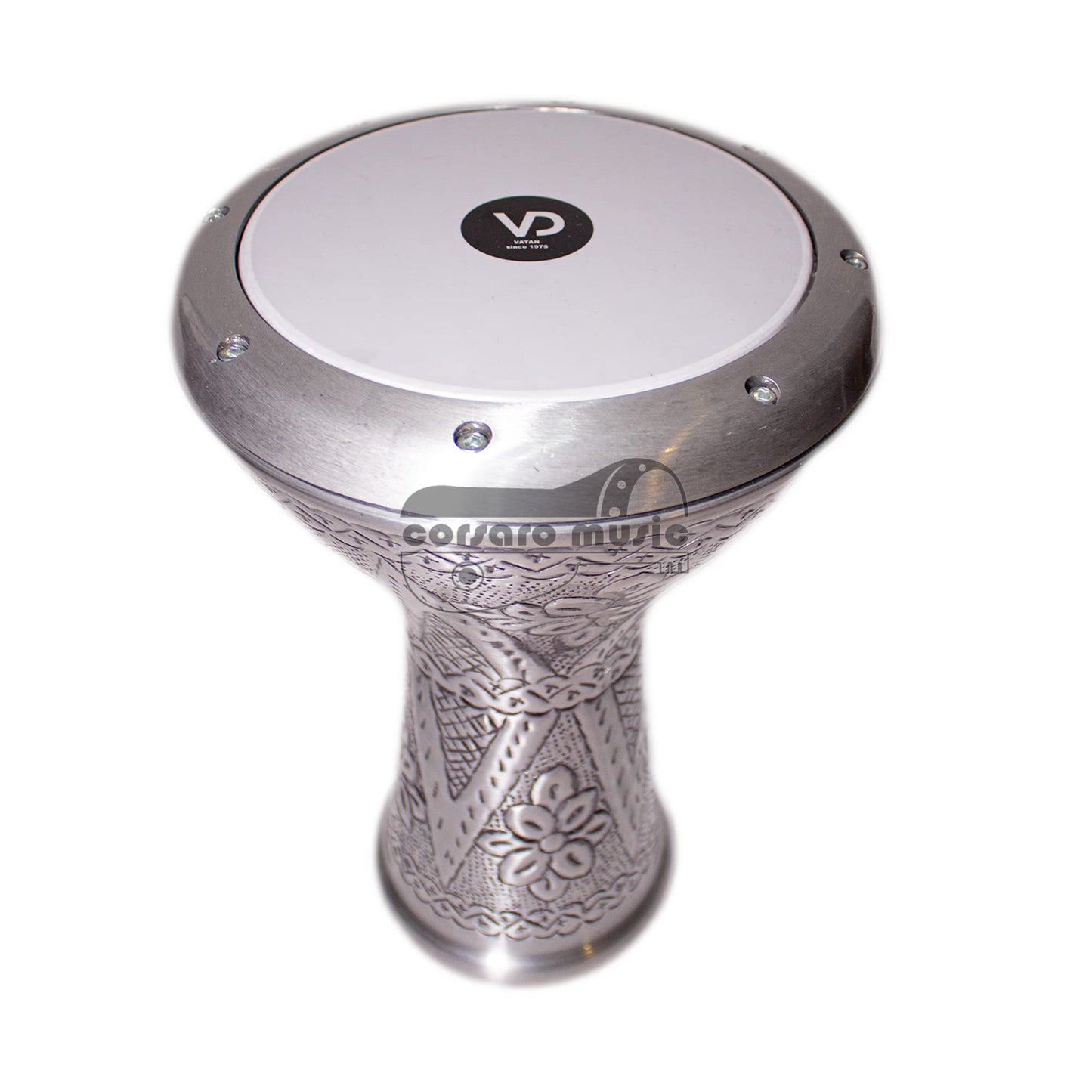VD® Darbuka / Doumbek Cast Aluminum - Tuning Lugs & Removable Head (8 ½ in.)