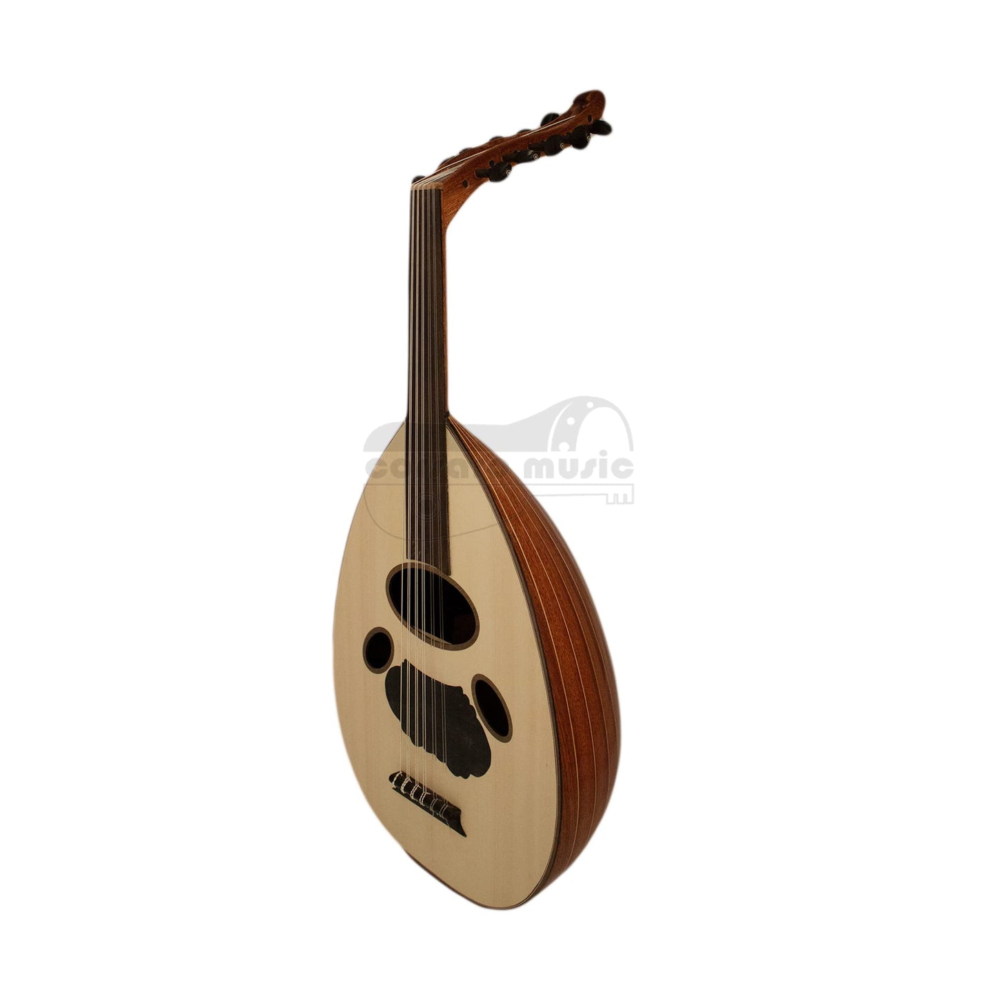 Corsaro Music® 11 String Acoustic Mahogany Arabian Oud + Gigbag + celluloid picks+ Nubuck pick Wallet + LaBella OU80-A String Set