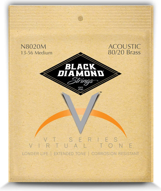 Black Diamond Strings Acoustic 80/20 Brass Wound, Strings