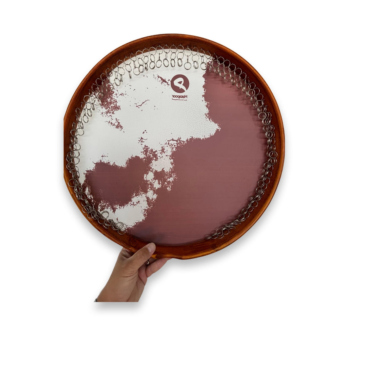 Persian Daf Frame Drum & Soft Case – 21.25 Inch Traditional Iranian Kurdish Percussion Instrument – Daf, Daff, Deff, Def, Erbane, Bendir