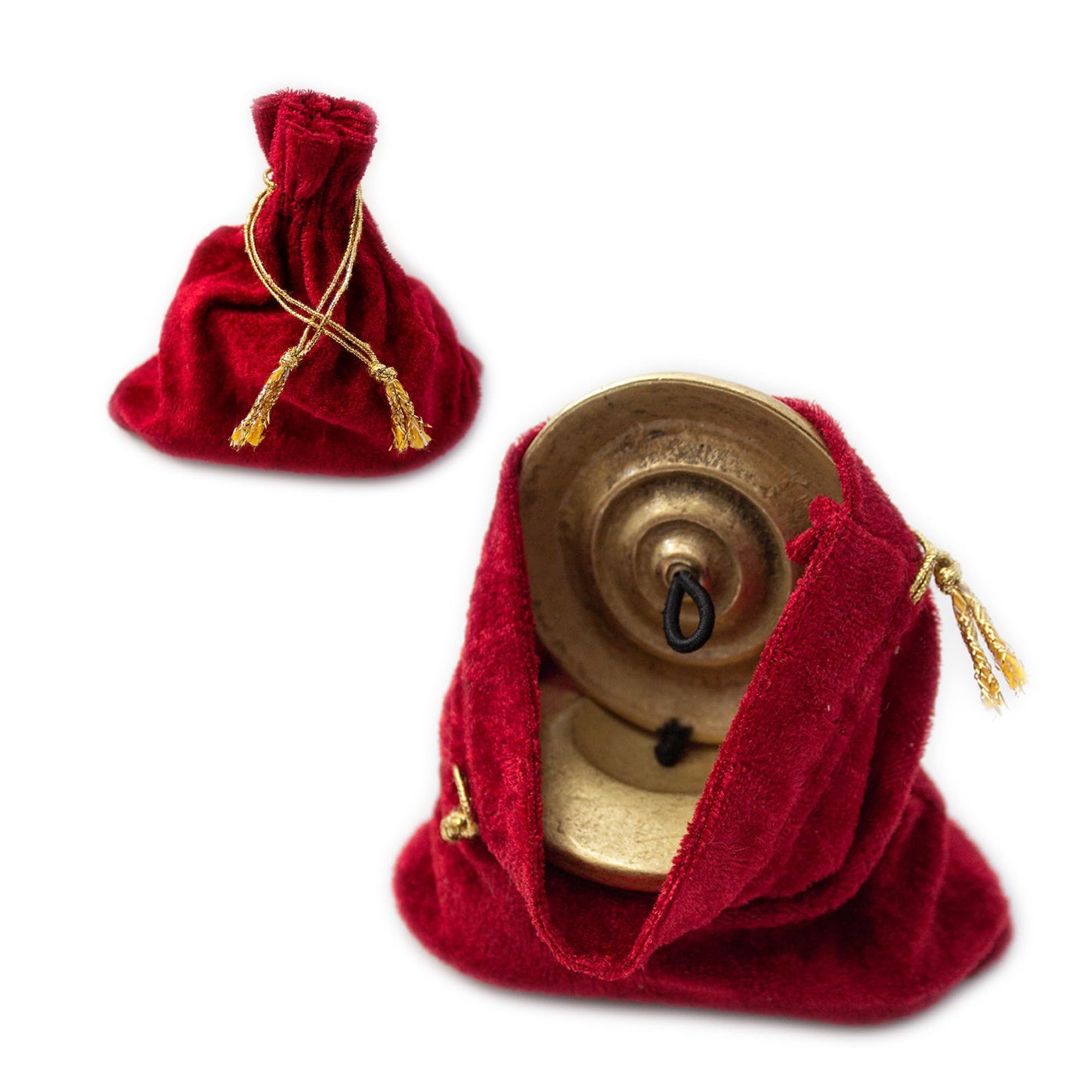 Hand-hammered Heavy stage-quality Finger Cymbals Set of 4 (Variations: 2 1/4" & 3")
