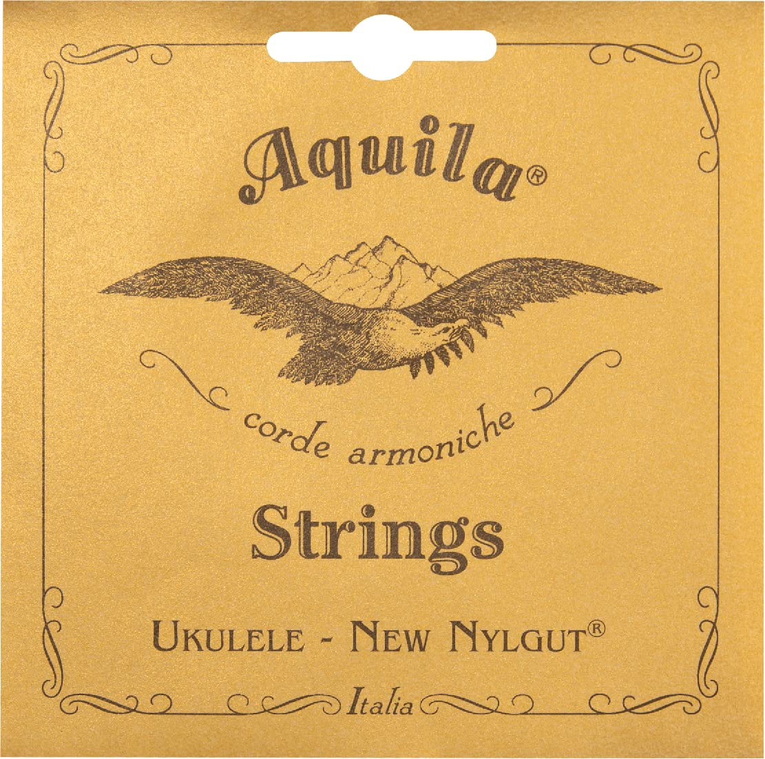 Aquila 23U Baritone Ukulele GCEA Nylgut Strings, High G