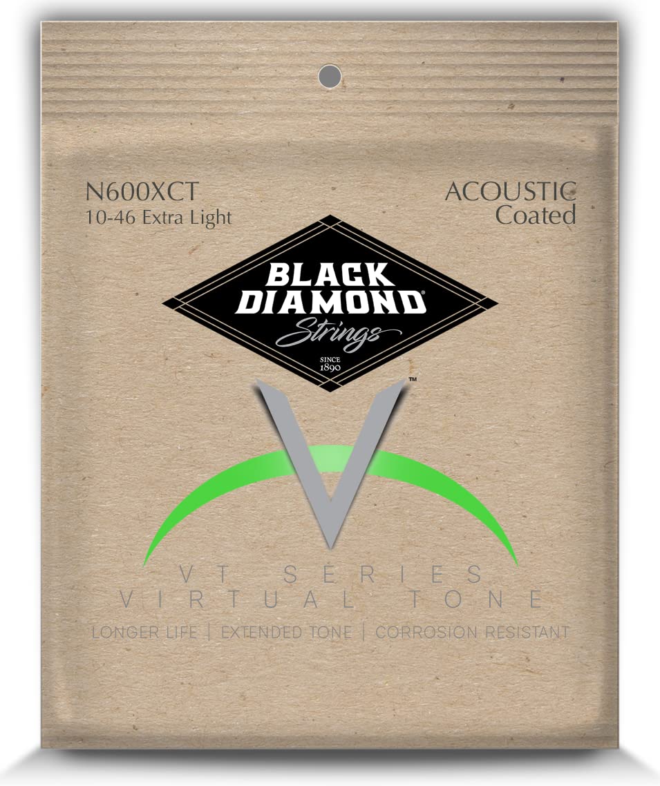 Black Diamond Strings Acoustic Clear Coated