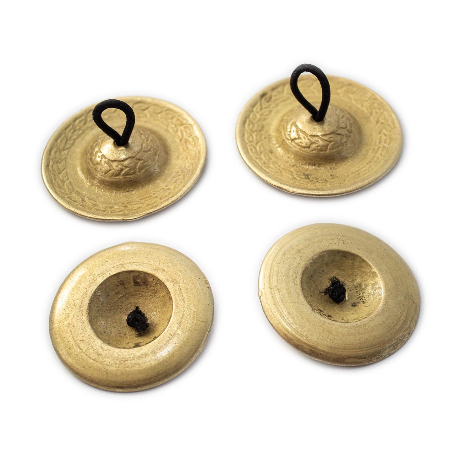 Hand-hammered Heavy stage-quality Finger Cymbals Set of 4 (Variations: 2 1/4" & 3")