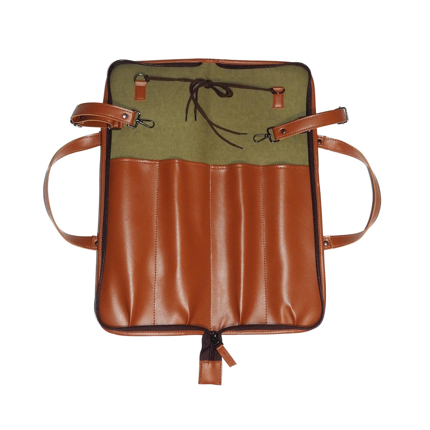 Corsaro Music Drumstick Bag (Vegan Leather) Holds drumsticks mallets and more stylish chic largesize Floor-tom hooks
