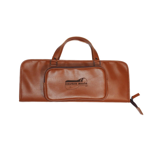 Black drumstick bag with shoulder strap, accessory pockets, and thick padded interior.