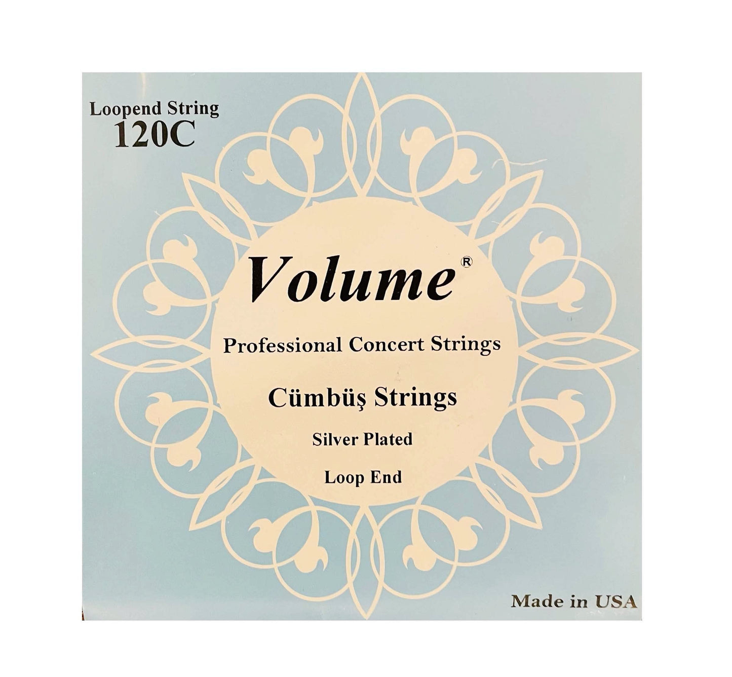 Set of 12 replacement strings for Turkish cumbus instrument by Volume brand, made in US