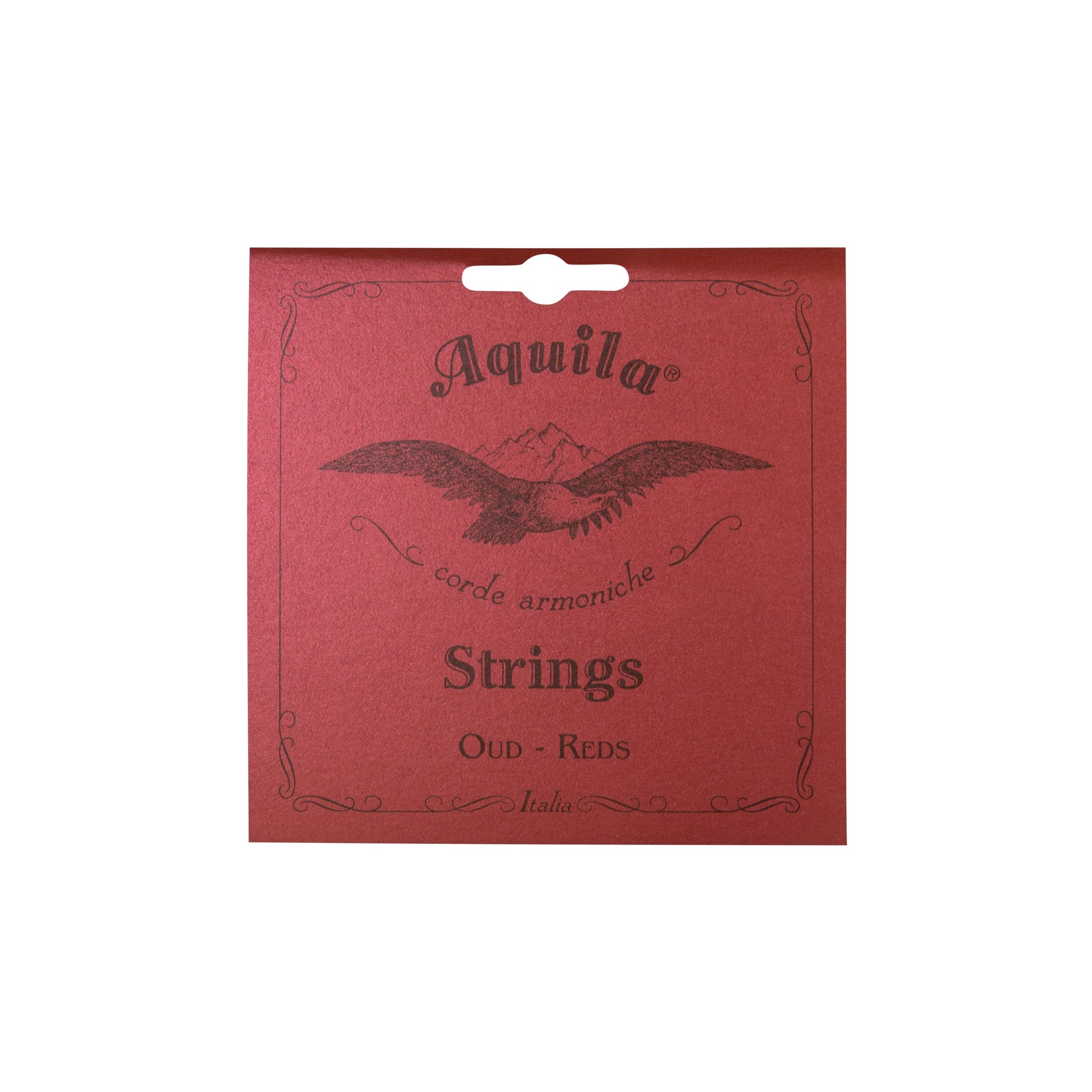 Aquila AQ O Nn 1O oud string set with red copper wound and New Nylgut for Turkish tuning.