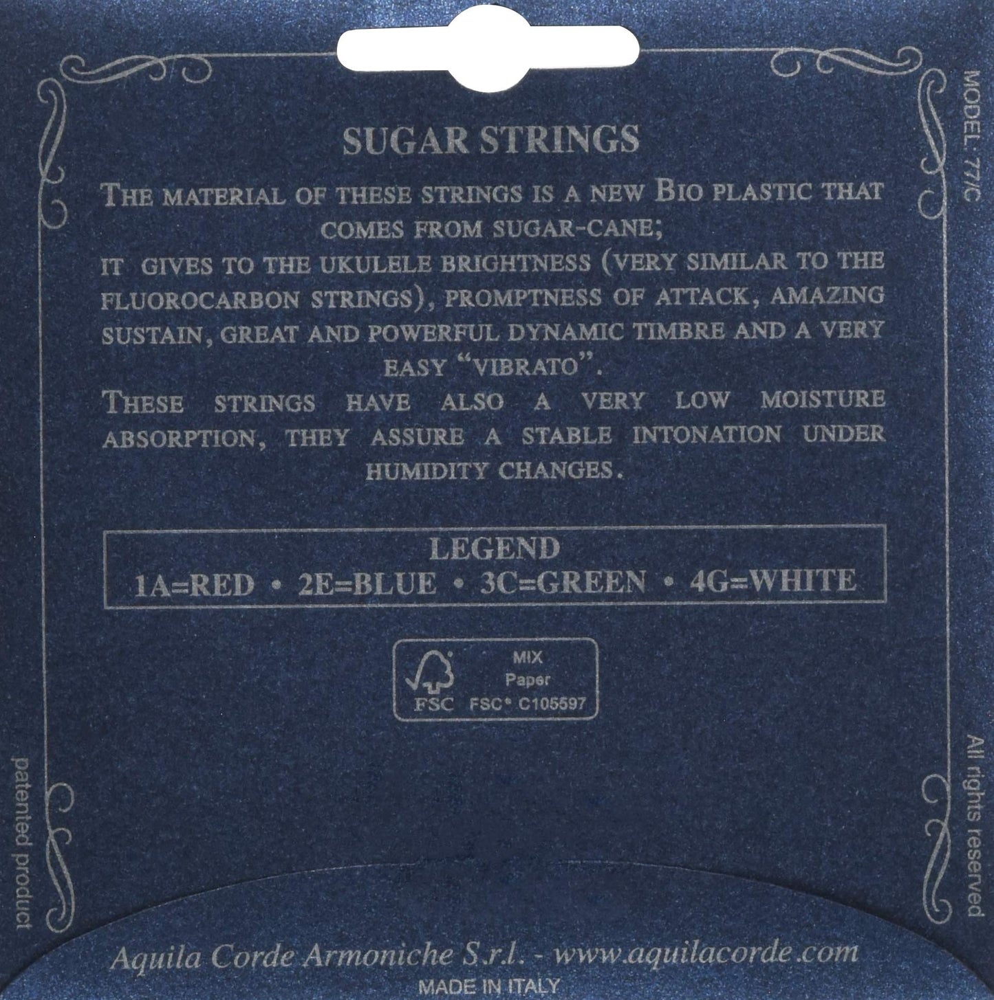 Aquila Sugar Series Concert Ukulele Strings Set Strings AQSU-CLW