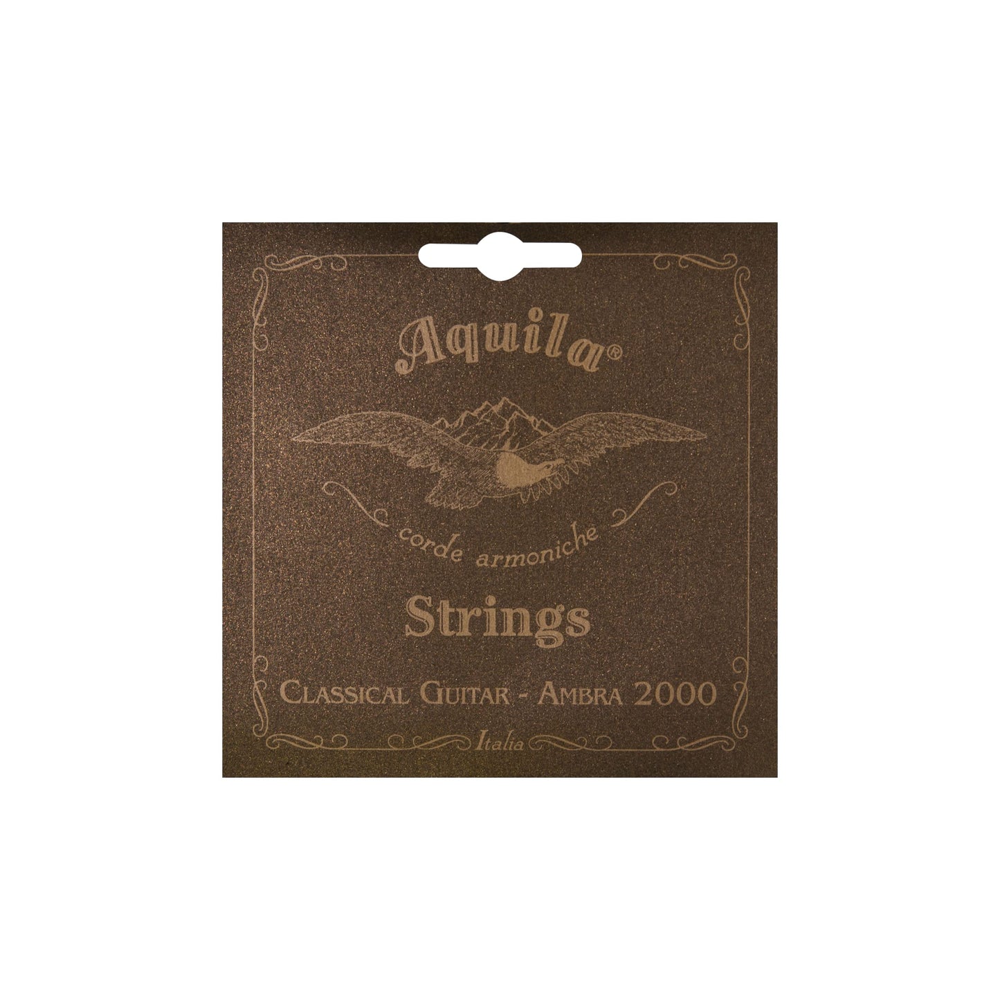 Aquila 108C Ambra 2000 Classical Guitar Complete Set incl. Nylgut Trebles, Nylgut Multifilament Core/Silver-Plated Wound Basses