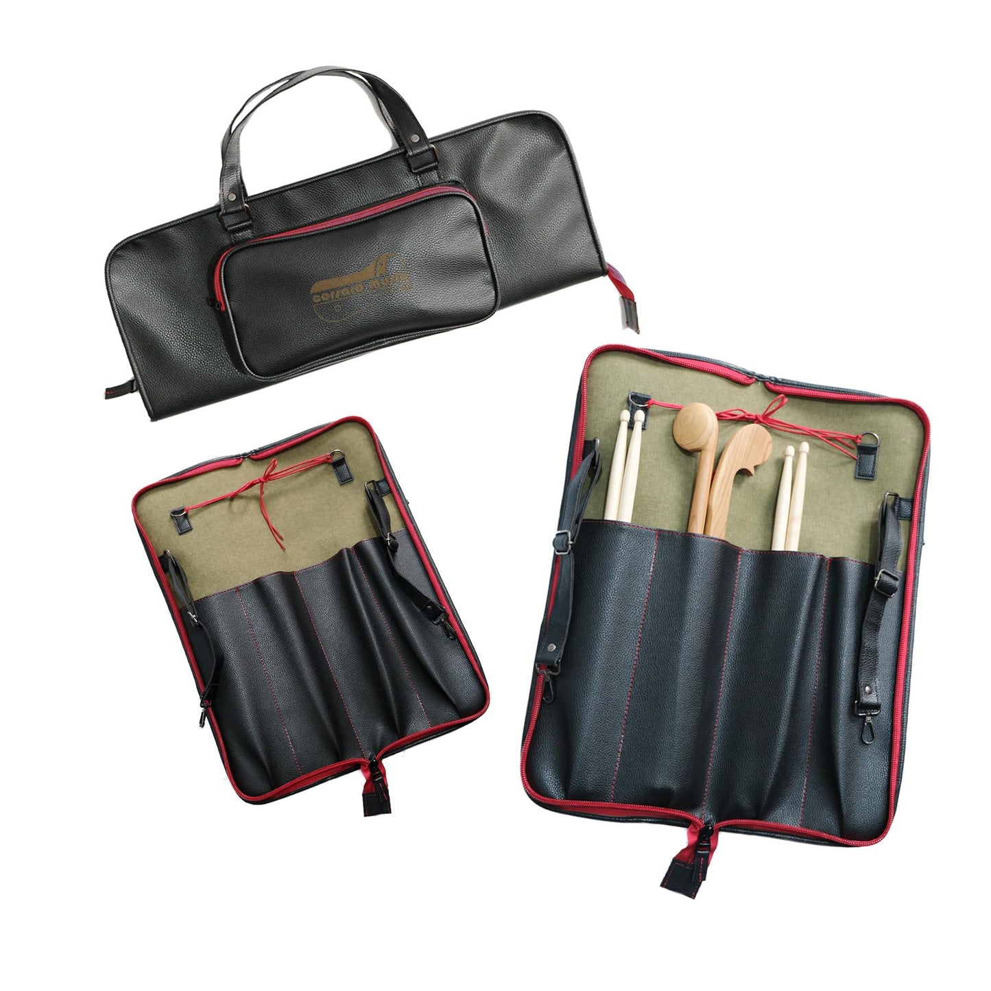 Corsaro Music Drumstick Bag Vegan-Leather (Black)