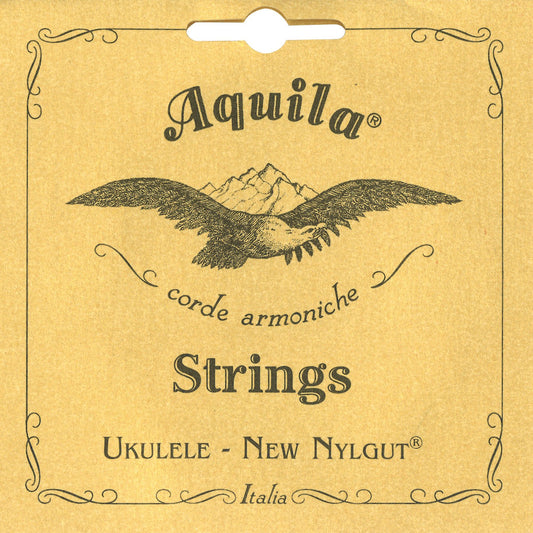 Aquila 8-string ukulele with smooth white Nylgut strings for rich, loud sound.